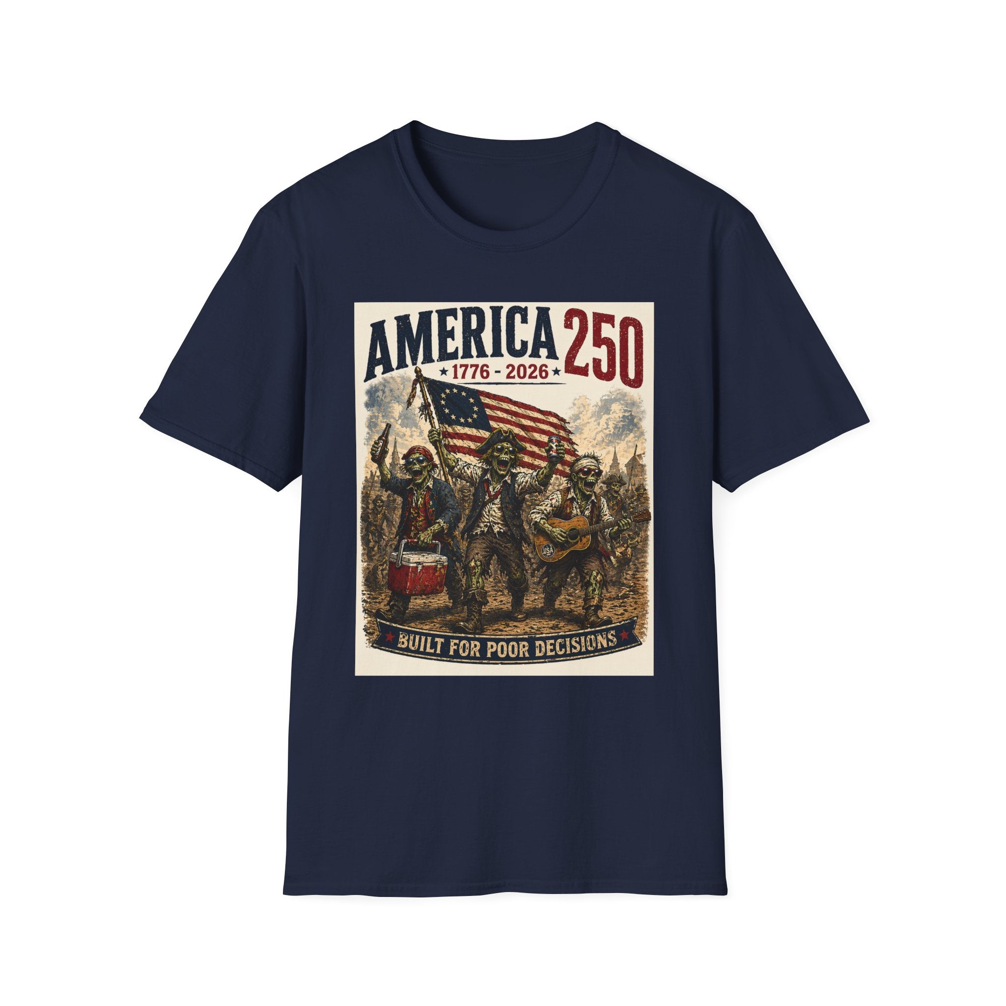 America 250 T-Shirt — 1776-2026 Patriotic Flag Graphic Tee