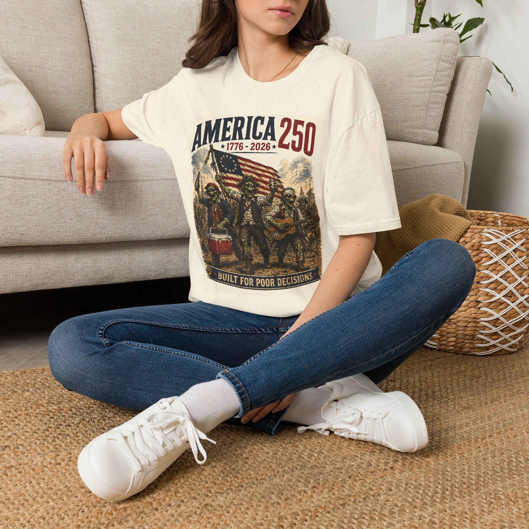 America 250 T-Shirt — 1776-2026 Patriotic Flag Graphic Tee