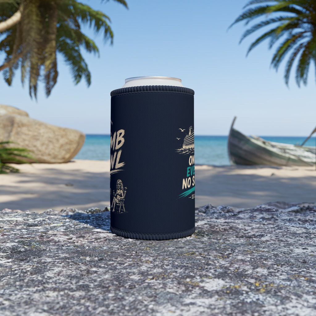 Stubby Cooler — 'Crumb Pawl' Vintage Beach Party Can Cooler