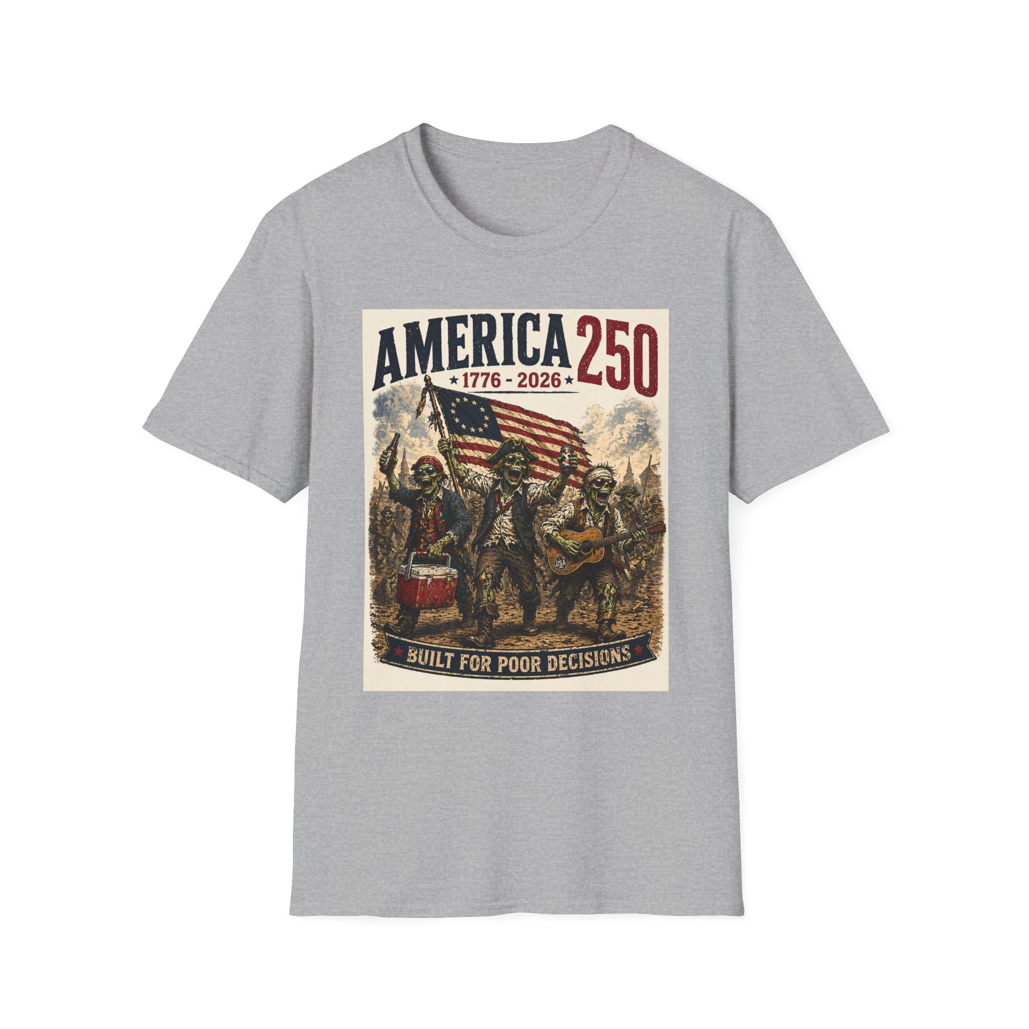 America 250 T-Shirt — 1776-2026 Patriotic Flag Graphic Tee