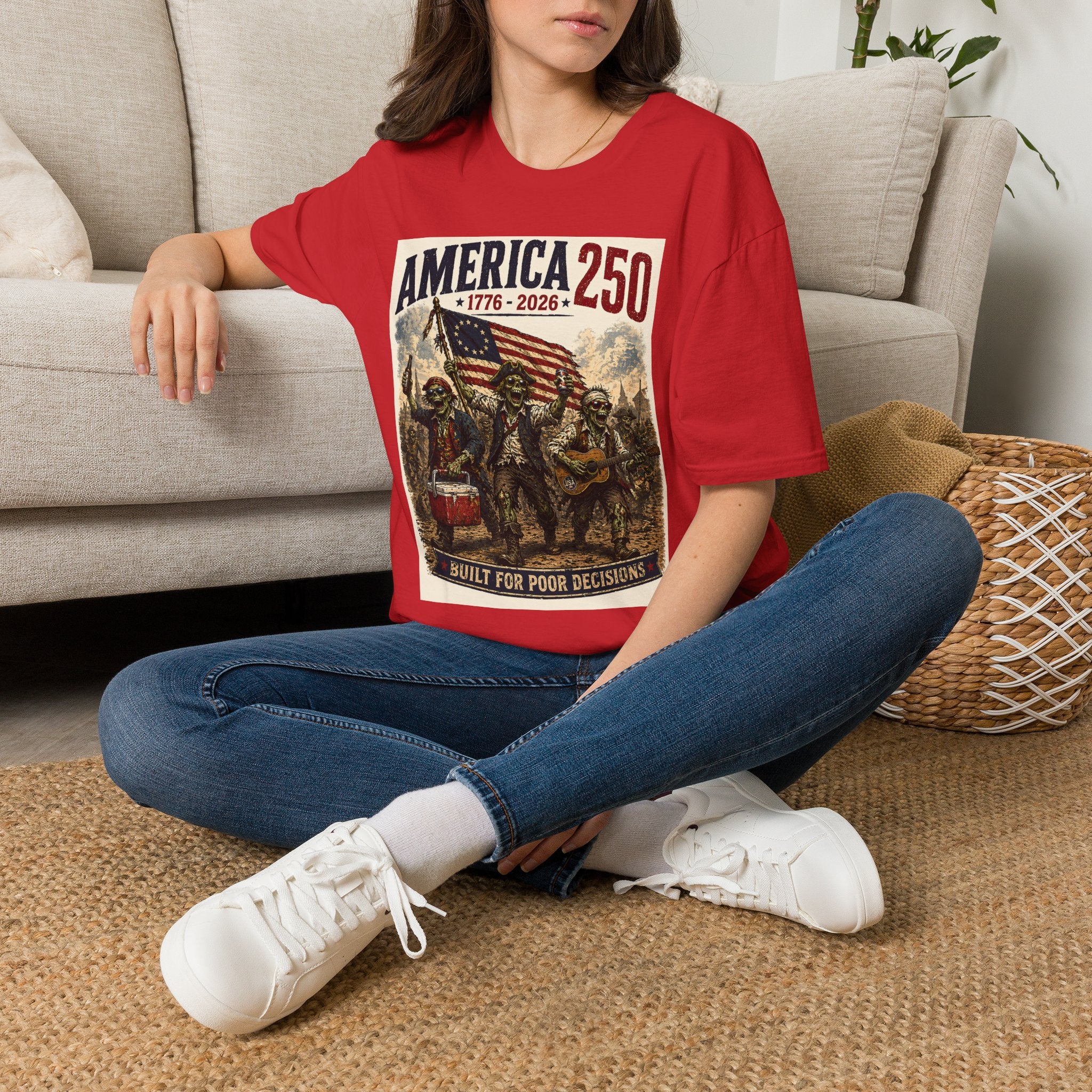 America 250 T-Shirt — 1776-2026 Patriotic Flag Graphic Tee