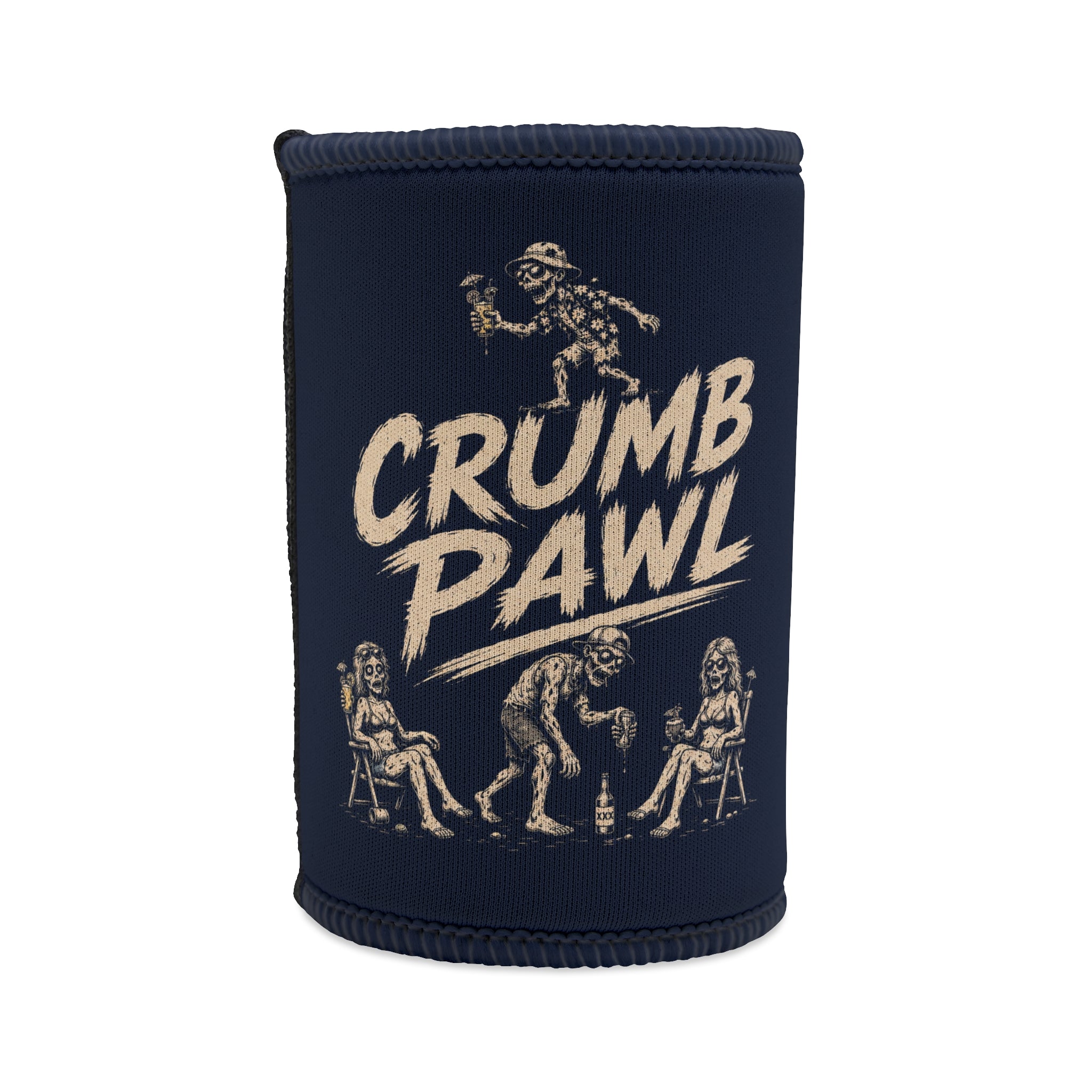 Stubby Cooler — 'Crumb Pawl' Vintage Beach Party Can Cooler