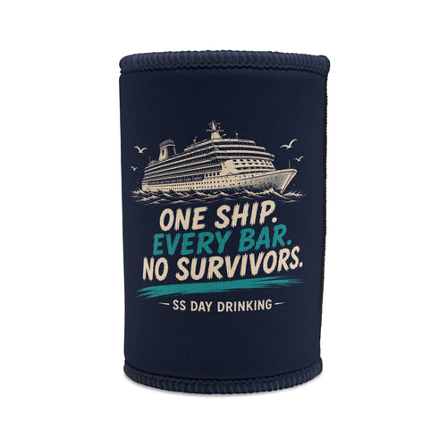 Stubby Cooler — 'Crumb Pawl' Vintage Beach Party Can Cooler