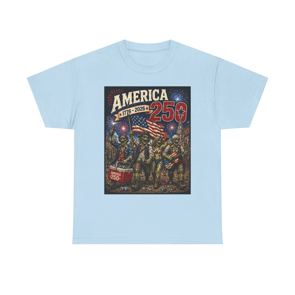 America 250 Patriotic T-Shirt — 1776–2026 Celebration Tee with Flag & Fireworks